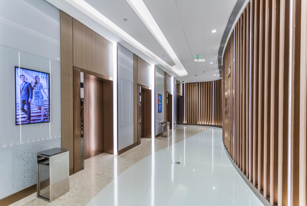 Commercial property floor receiving a non-slip treatment after safety concerns were identified